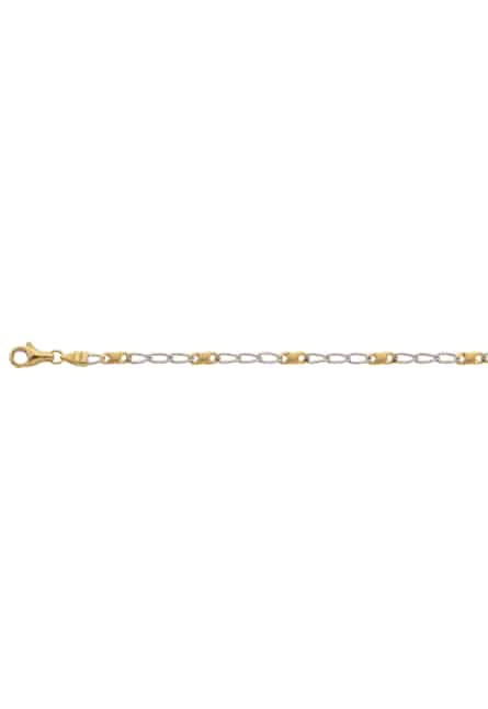 Bracelet 8er-Kette poliert/sattiniert 19 cm