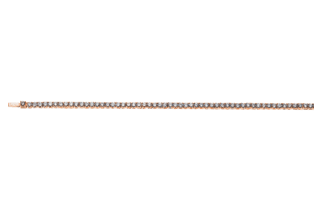 Bracelet 750 mit 76 Brillanten 19cm